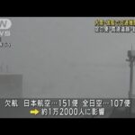 大雪・強風で交通機関乱れる　空の便・高速道路・鉄道は…(2023年1月25日)