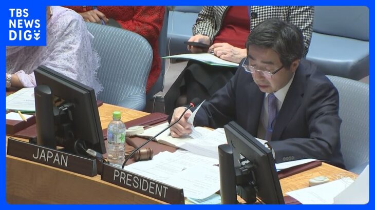 「平和構築　人への投資が重要」安保理議長の日本が公開討論主催｜TBS NEWS DIG