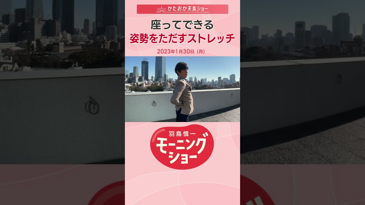 座ってできる姿勢をただすストレッチ 片岡信和【羽鳥慎一モーニングショー】