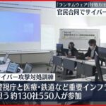 【サイバー攻撃対処訓練】「ランサムウェア」対処方法など確認. 官民合同で