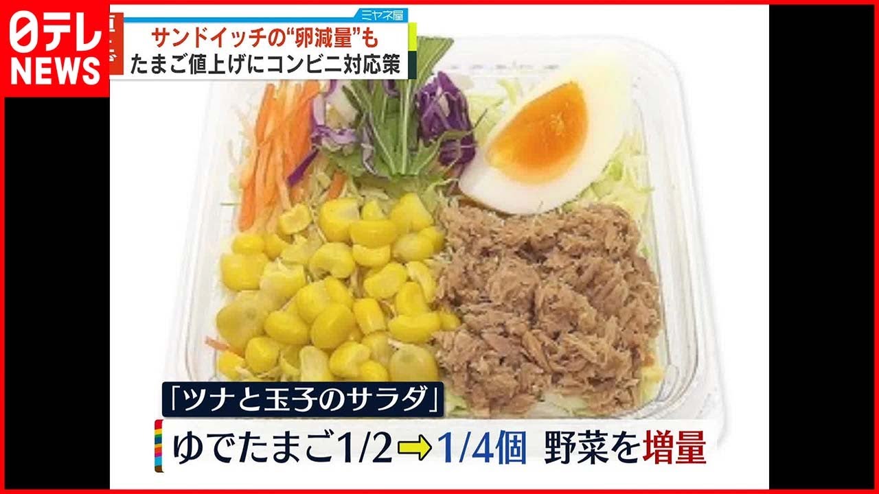 【卵】値上がり続く サンドイッチの卵減量も…コンビニが対応策