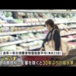 東京の消費者物価指数　4％上昇40年8カ月ぶり高水準(2023年1月10日)