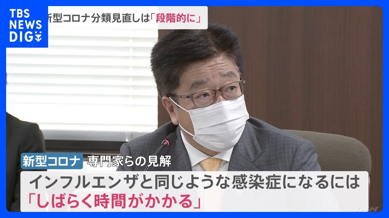 新型コロナ“5類”への見直しは「段階的に移行するべき」厚生労働省・専門家組織メンバーら見解示す｜TBS&nbsp;NEWS&nbsp;DIG