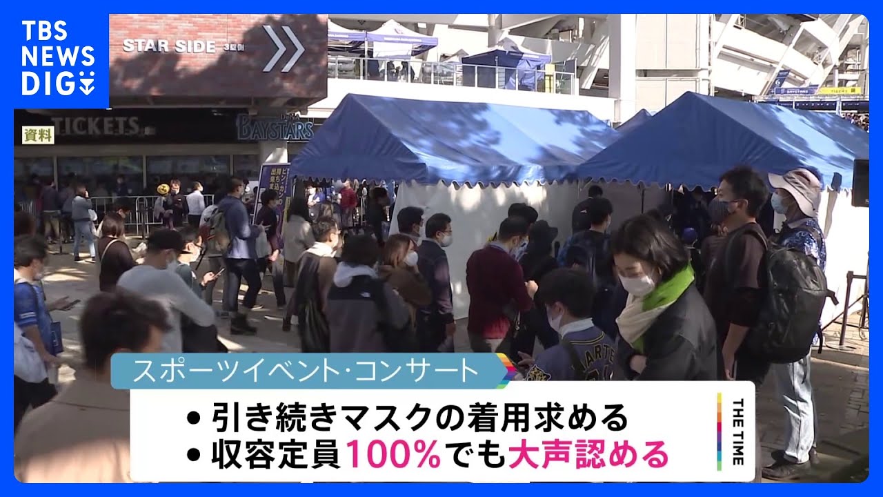 新型コロナ「5類」引き下げは5月8日から 政府方針固める イベントでは満席でも“声出し”可能に|TBS NEWS DIG