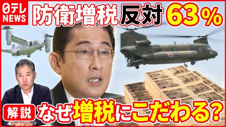 【政治解説】“反対63%”なのにナゼ増税？防衛費確保へ岸田総理の考えは 世論調査 政治部 竹内真デスク解説