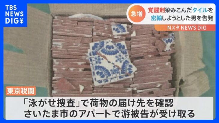 覚醒剤を染みこませた「素焼きタイル」約63キロを密輸か　東京税関が中国人の男を告発｜TBS NEWS DIG