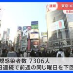 新型コロナ　東京で新たに7306人感染　先週火曜日から約4000人減少｜TBS NEWS DIG