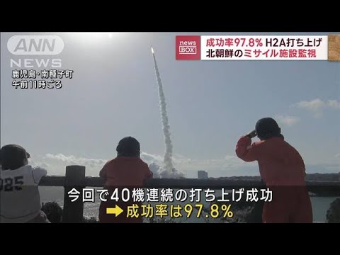 H2A打ち上げ　北朝鮮ミサイル施設監視など情報収集(2023年1月26日)