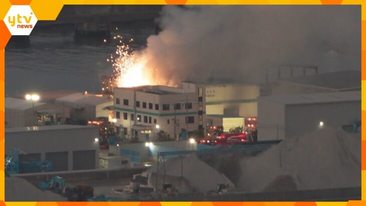 【ライブ速報】大阪USJ近くのリチウムイオン電池倉庫とみられる場所で火事　爆発があったとの情報も
