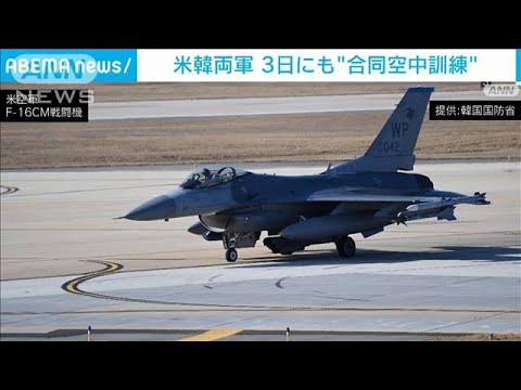 最新鋭ステルス機も　1日に続き米韓が合同空中訓練(2023年2月4日)