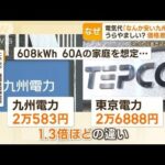 「なんか安い九州電力」電気代の“価格差1.3倍”…専門家「原子力発電の比率が高い」(2023年2月14日)