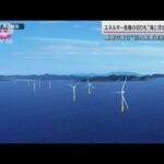 “海に浮かぶ発電所”エネルギー危機救うか 全長130m「浮体式洋上風力」立つ瞬間(2023年2月5日)