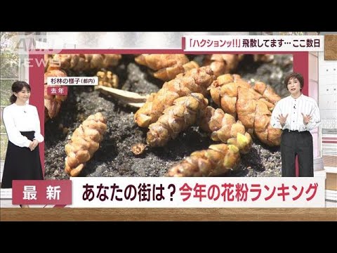 【全国の天気】今年の花粉「過去10年で最多の危機」(2023年2月16日)