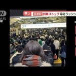 強烈寒気　京都駅でまた“列車ストップ”　11万人に影響…各地で“路面凍結スリップ”(2023年2月16日)