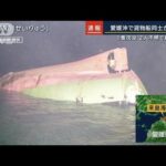 愛媛沖で貨物船同士が衝突…1隻沈没　2人不明で捜索続く(2023年2月2日)