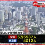 【新型コロナ】東京4012人・全国5万5537人の新規感染確認 1日