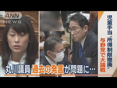 「愚か者めが」丸川議員　過去発言が波紋…児童手当“所得制限撤廃”　与野党で大論戦(2023年2月1日)