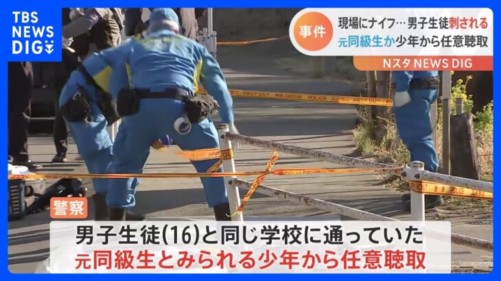 刺したのは“元同級生”か　警察が任意で事情聴く　川崎市の小田急栗平駅近くで男子高校生が刺される｜TBS NEWS DIG