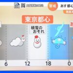 東京都心も積雪か･･･どれくらい警戒必要！？降り始めは昼ごろか【解説】｜TBS NEWS DIG