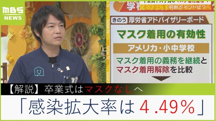 「マスクなしのコロナ感染増加率は４．４９％」…政府「卒業式マスク不要容認へ」ｖｓ医療現場「感染拡大のきっかけになるかも」（2023年2月9日）