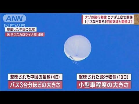 中国紙「米国のまね」「過剰反応」　カナダが“飛行物体”撃墜の報に(2023年2月12日)