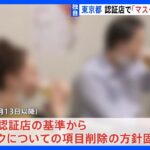 【独自】東京都・飲食店でのマスク着用　認証店での基準から削除の方針固める｜TBS NEWS DIG