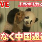 【パンダまとめ】中国に“上野生まれ”シャンシャンなどパンダ4頭返還へ / 最後の屋外展示…待ち時間“最大4時間以上”など シャンシャン関連ニュース（日テレNEWS LIVE）