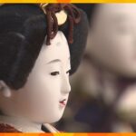 ずらりと並んだひな人形、その数は約１５００体！役目を終えた人形をもう一度飾りつけ　京都・京丹後市