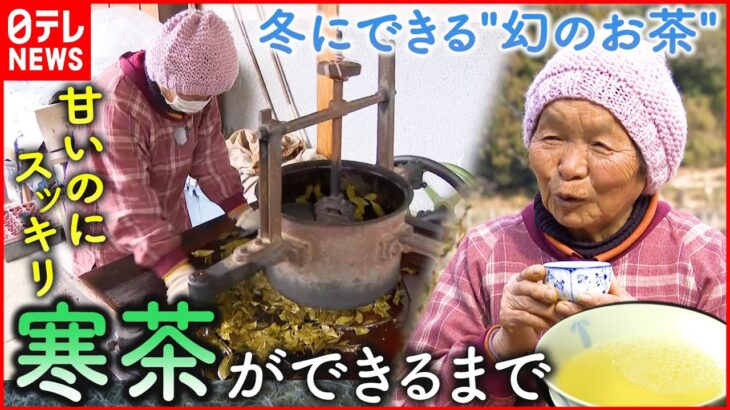 【激レア茶】一人で手作り!? 冬にだけできる”寒茶” 過疎集落で守る故郷の味　徳島　NNNセレクション