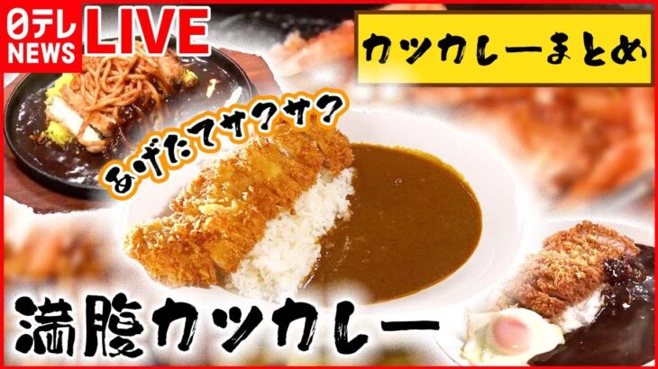 【カツカレーまとめ】肉のうまみと奥深いカレーの味わい / うまくて安くて早い！一皿で満腹カツカレー / 揚げたてサクサクのカツカレー など （日テレNEWS LIVE）