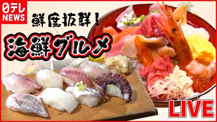 【海鮮まとめ】赤身にネギトロも！マグロ尽くしの食べ放題 / 魚のプロが作る絶品お惣菜 / 丼ぶりからはみだす大盛り海鮮丼　など（日テレNEWS LIVE）