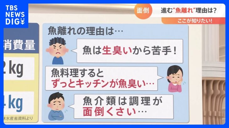 「生臭い」「調理が大変…」日本で進む“魚離れ”　誰でも簡単“ギリギリ魚料理”を紹介！｜TBS NEWS DIG