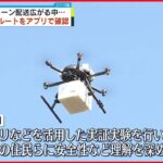 【実証実験】ドローン配送広がる中…飛行ルートをアプリで確認　KDDI