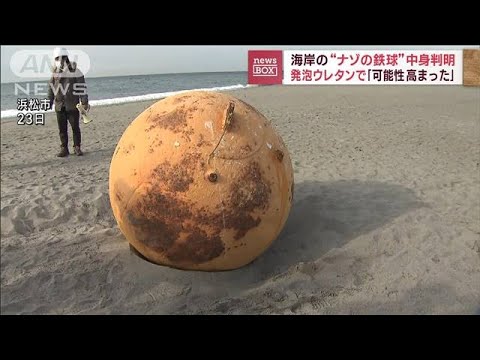 海岸の“謎の鉄球”は「ブイ」の可能性大　中に発泡ウレタン(2023年2月28日)
