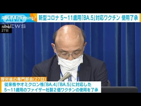 5～11歳用のオミクロン株「BA.5」対応のワクチンの使用了承　厚労省の専門部会(2023年2月27日)