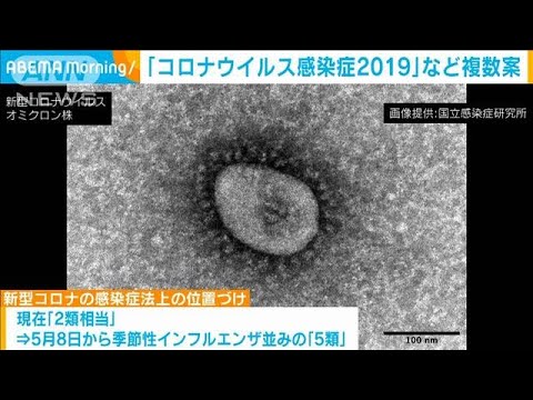 “5類引き下げ”受け「コロナウイルス感染症2019」など新名称で複数案(2023年2月17日)