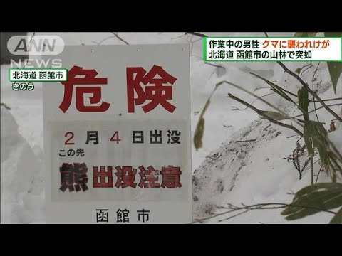 北海道函館市　山林でクマに襲われ69歳の男性けが(2023年2月5日)