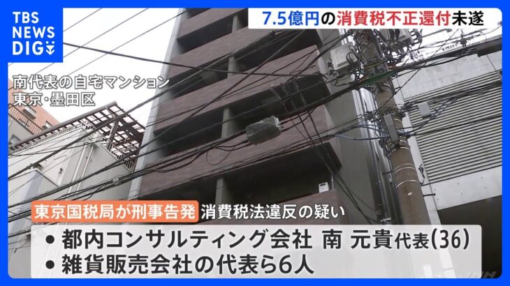 パワーストーンの仕入れ装い消費税7.5億円の不正還付受けようとした疑い　コンサル会社代表ら刑事告発　東京国税局 ｜TBS NEWS DIG