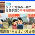 「7万円もらえたら3人目も大歓迎！」児童手当の“所得制限撤廃論”なぜ今？リアルな声から考える育児に必要な費用｜TBS NEWS DIG