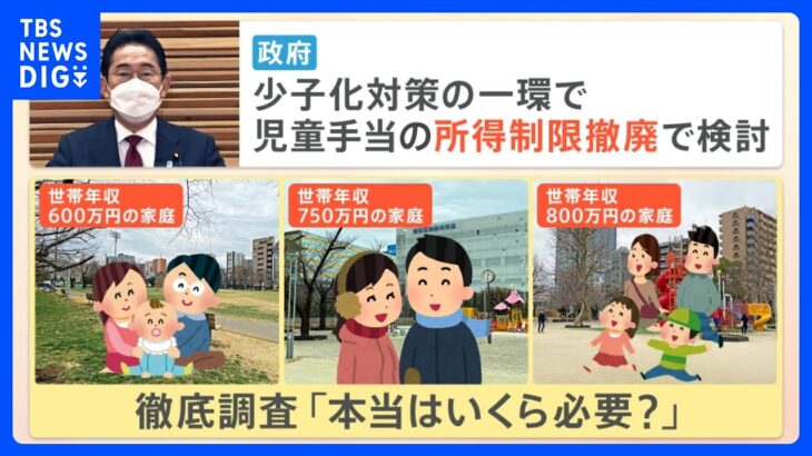 「7万円もらえたら3人目も大歓迎！」児童手当の“所得制限撤廃論”なぜ今？リアルな声から考える育児に必要な費用｜TBS NEWS DIG