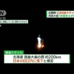 EEZ内に落下と推定　北朝鮮がICBM級ミサイル発射(2023年2月19日)