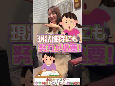 【中島芽生アナ】今年飛躍したいことは… #Shorts