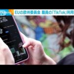 欧州委員会 職員の「TikTok」利用禁止　中国の動画アプリ セキュリティ対策で(2023年2月23日)