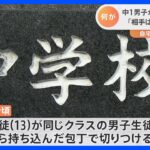 【速報】「相手は誰でもよかった」中学1年生が包丁で同級生切りつける　広島市｜TBS NEWS DIG