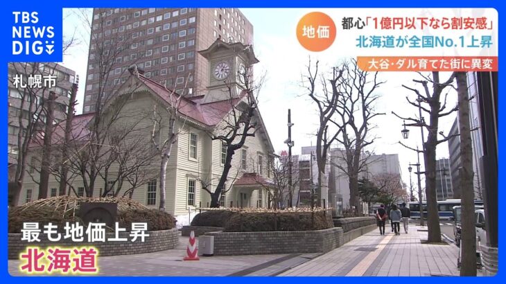 「1億円以下なら割安感」止まらない東京の地価上昇　一方で北海道も地価高騰　背景に海外の投資マネー｜TBS NEWS DIG