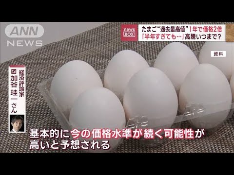 1年で価格2倍“卵の高騰”いつまで？「今の価格水準続く可能性」経済評論家(2023年3月28日)