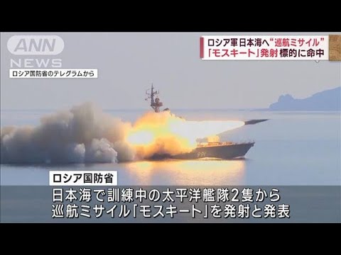 ロシア軍が日本海で巡航ミサイル2発発射 標的に命中(2023年3月28日)