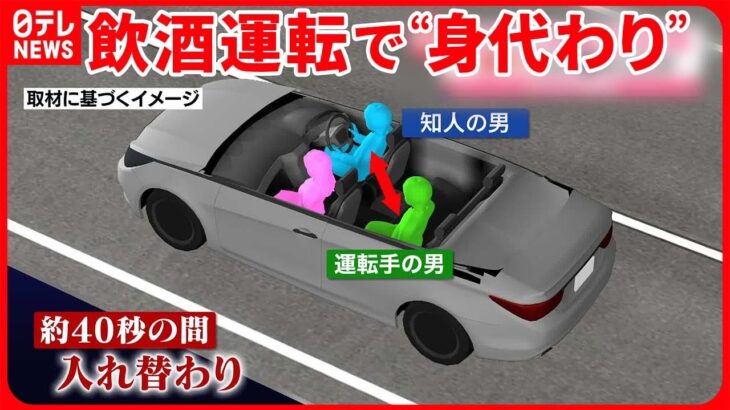 【25歳の男逮捕】飲酒運転で“身代わり” 「別の人が捕まってくれればいい」車内で入れ替わったか