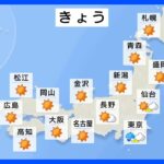 広い範囲で晴れ　関東は夜も雨具があると安心【3月28日 昼の天気】｜TBS NEWS DIG