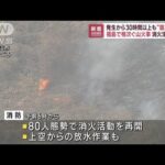 福島で相次ぐ山火事　発生30時間以上も鎮火せず(2023年3月9日)